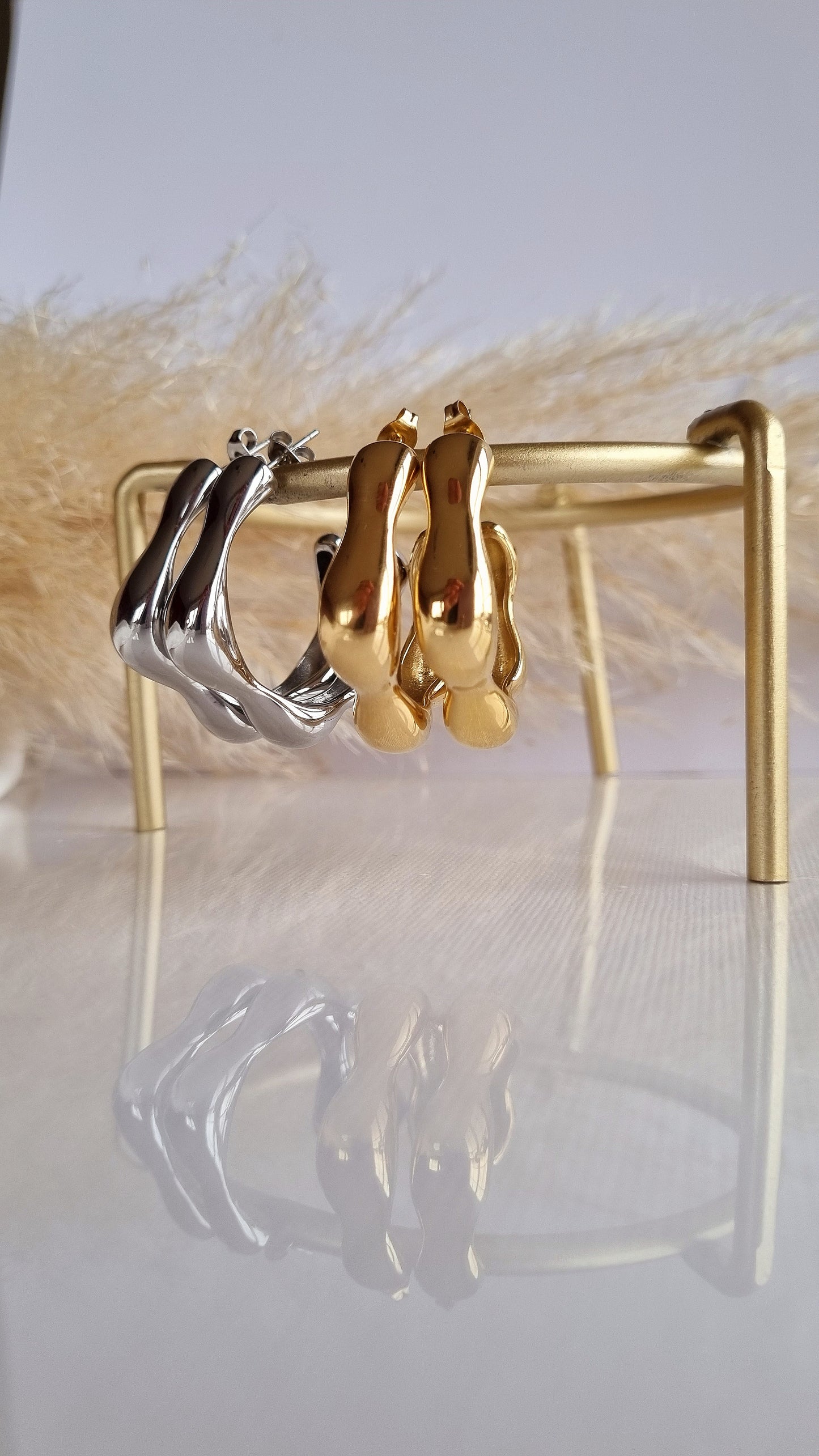 Elegante große Ohrringe AGATA