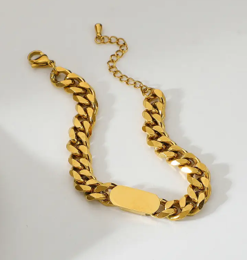 Super fashion Armband GLAM aus edelstahl und 18 Karat hochwertige Vergoldung.
