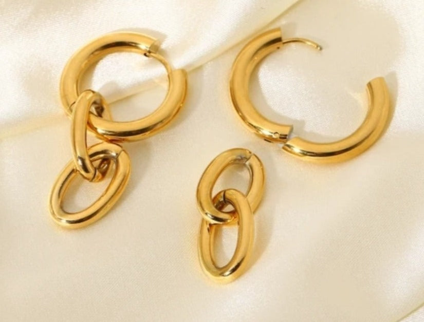 Triple hoop earrings ANEL