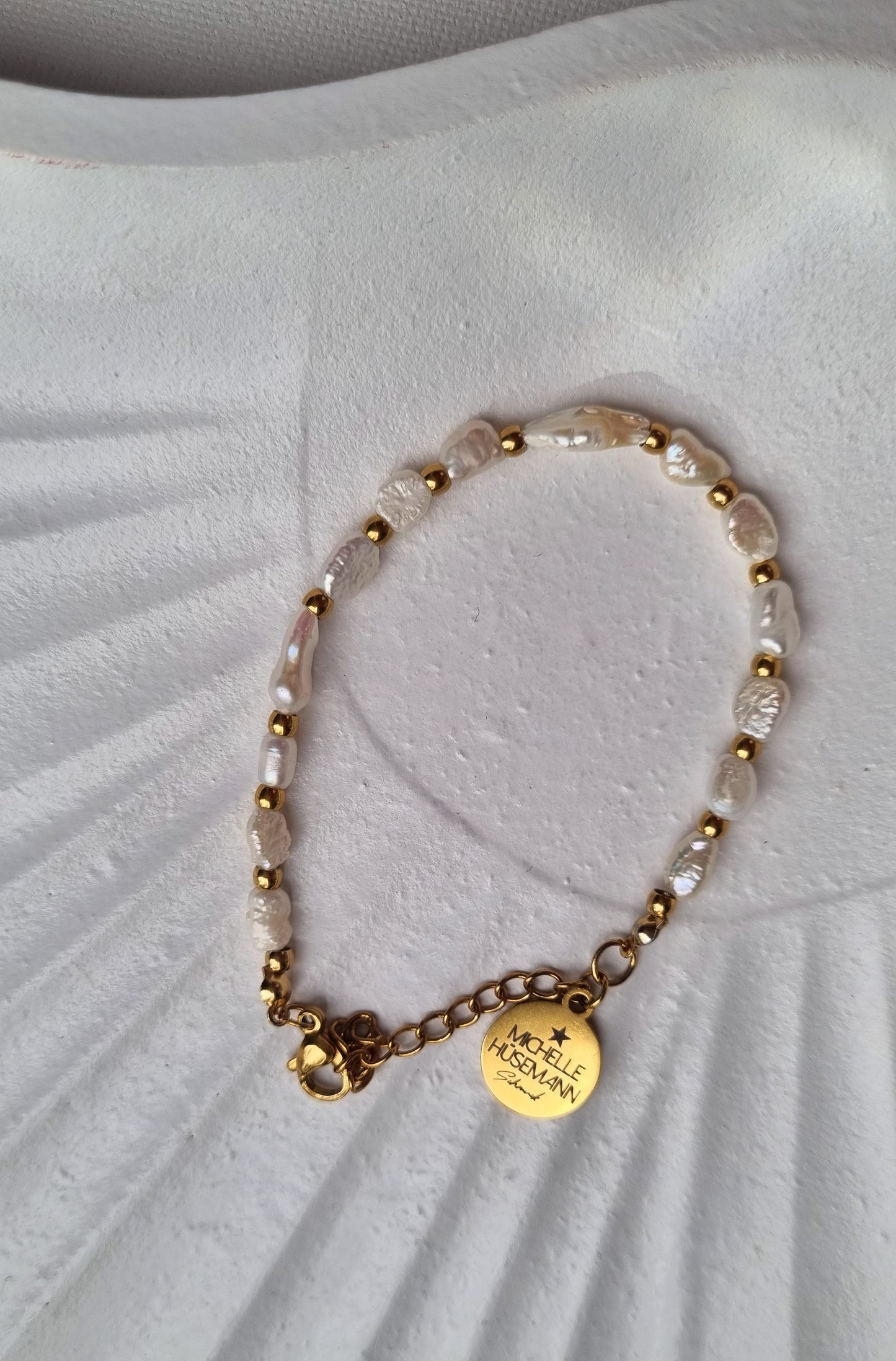 Set/ Armband  BRUMA  Perlen & Gold