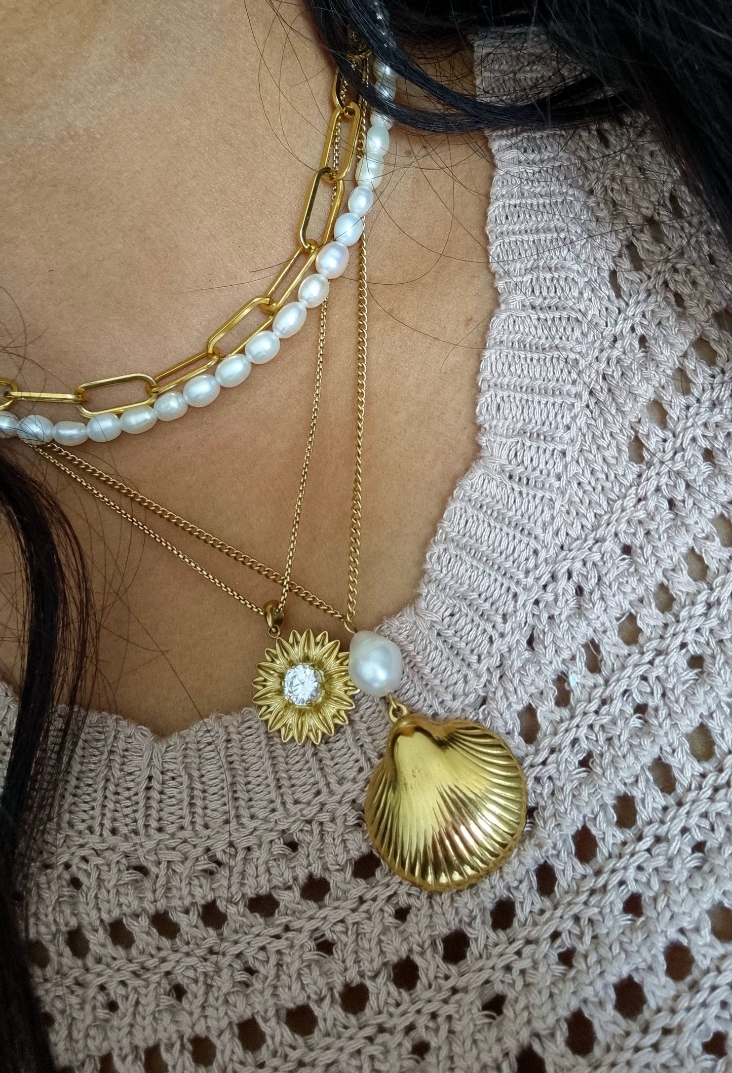 Wunderschöne klassische Perlenkette ETERNA