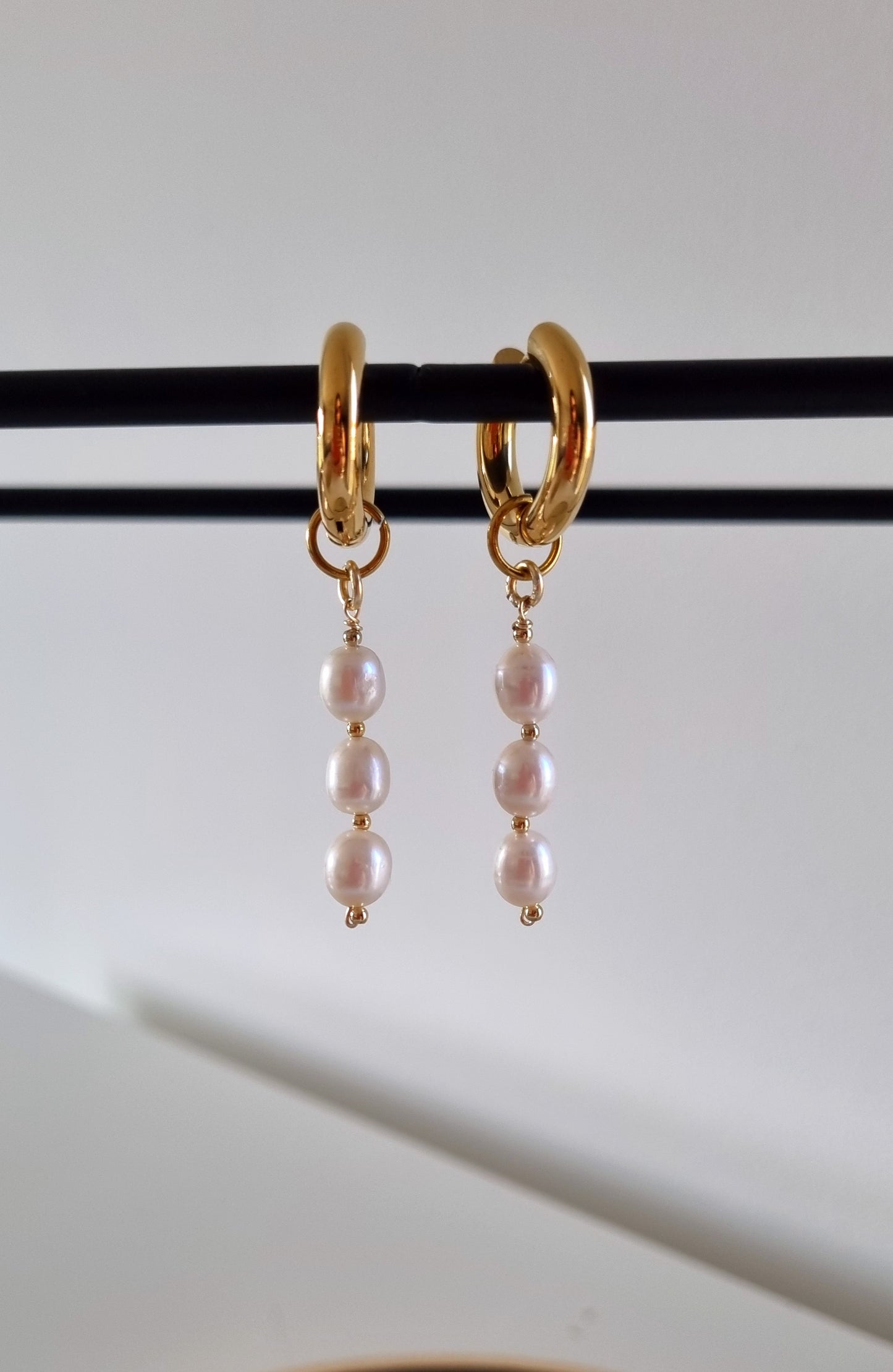 Pendientes ARRECIFE glamorosos y delicados con perlas reales