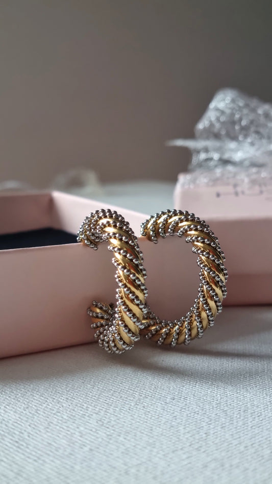 MAJESTY TWIST  Creolen: Kühnheit und geflochtene Eleganz