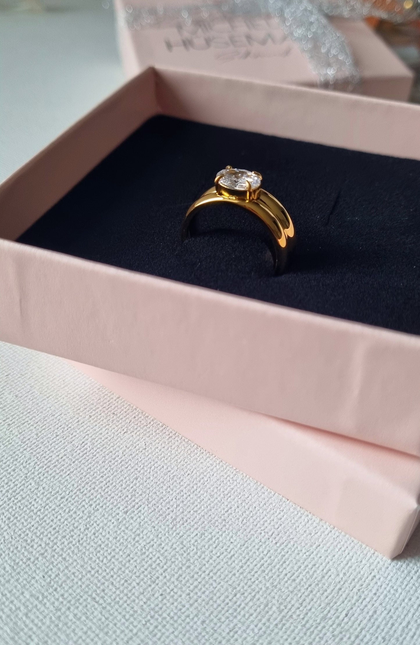 Doppelring mit Ovalem Stein IMPERIAL